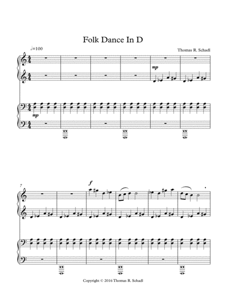 Folk Dance In D