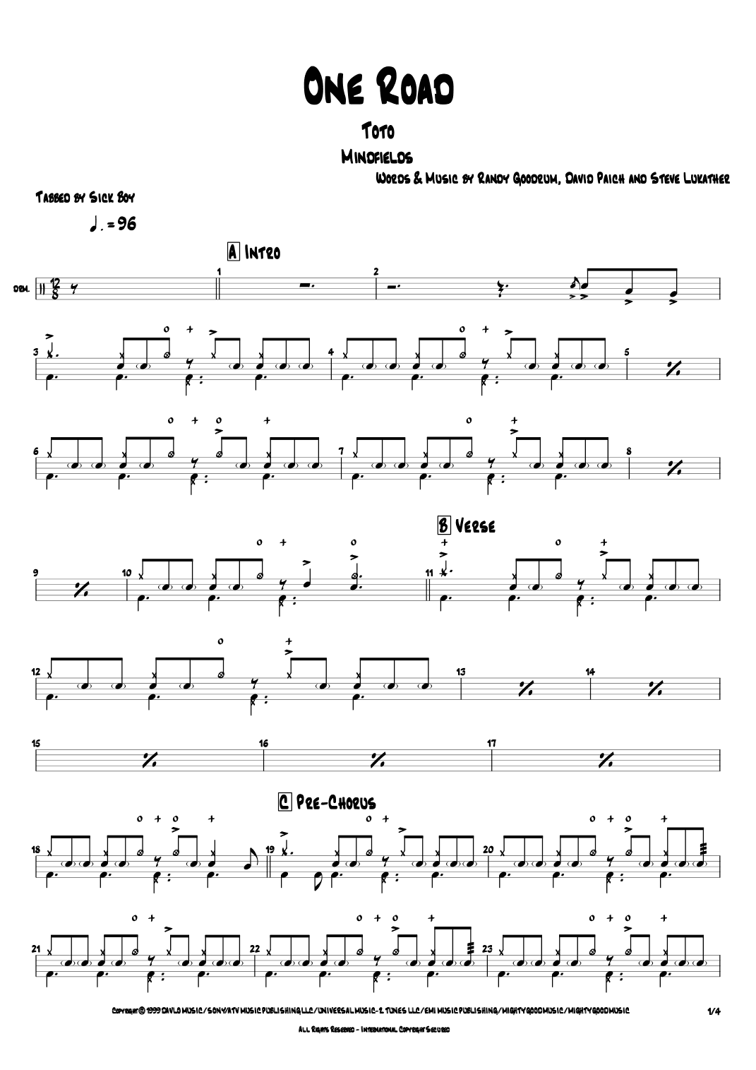 One Road (arr. Sick Boy)