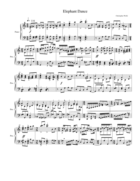 Elephant Dance - Piano Solo