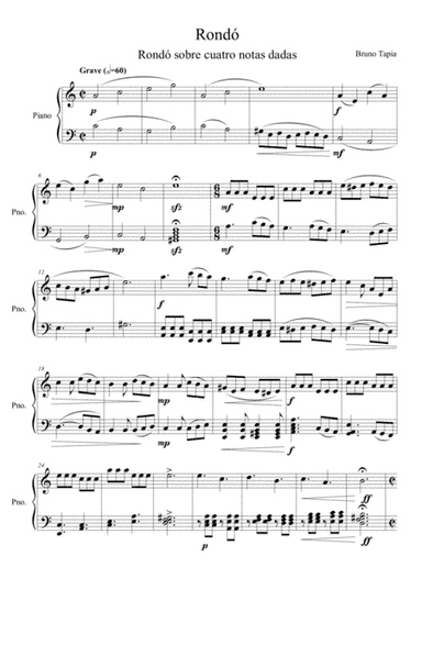 Rondó sobre cuatro notas dadas
