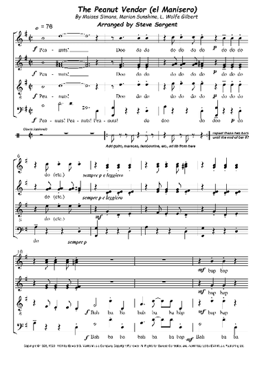 The Peanut Vendor (el Manisero) (arr. Steve Sargent)