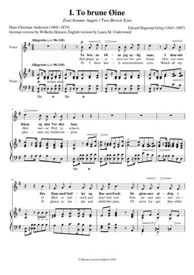 Hjertets melodier (Melodies of the Heart) [Medium High Voice] (arr. Maxence Lasserre-Engberts)