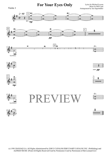 For Your Eyes Only (arr. Jan Angermüller)