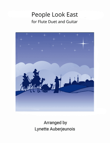 People Look East - Flute Duet with Guitar Chords (arr. Lynette Auberjeunois)