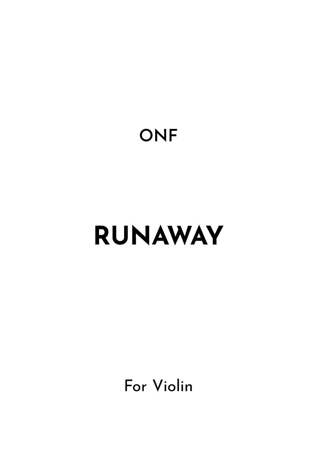 Runaway (arr. Jireh J.)