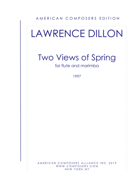 [Dillon] Two Views of Spring (Flute and Marimba)