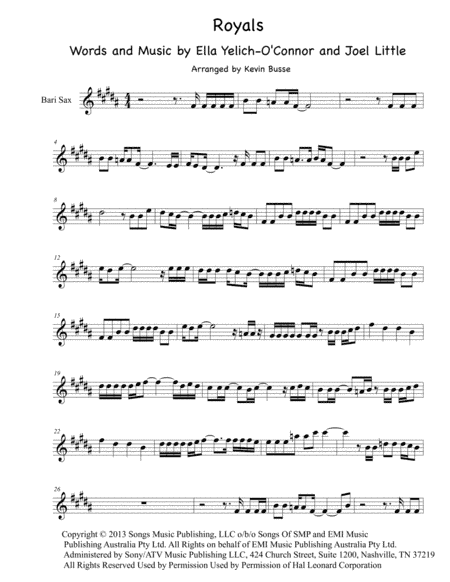 Royals (arr. Kevin Busse)