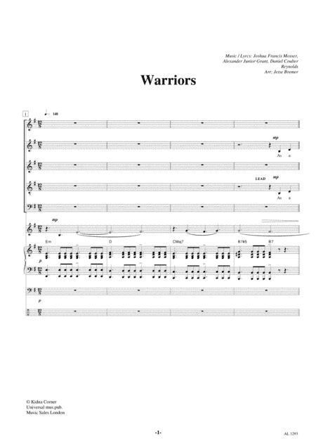 Warriors (arr. Jetse Bremer)
