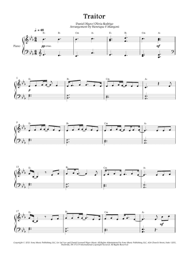Traitor (arr. Henrique F Mangoni)