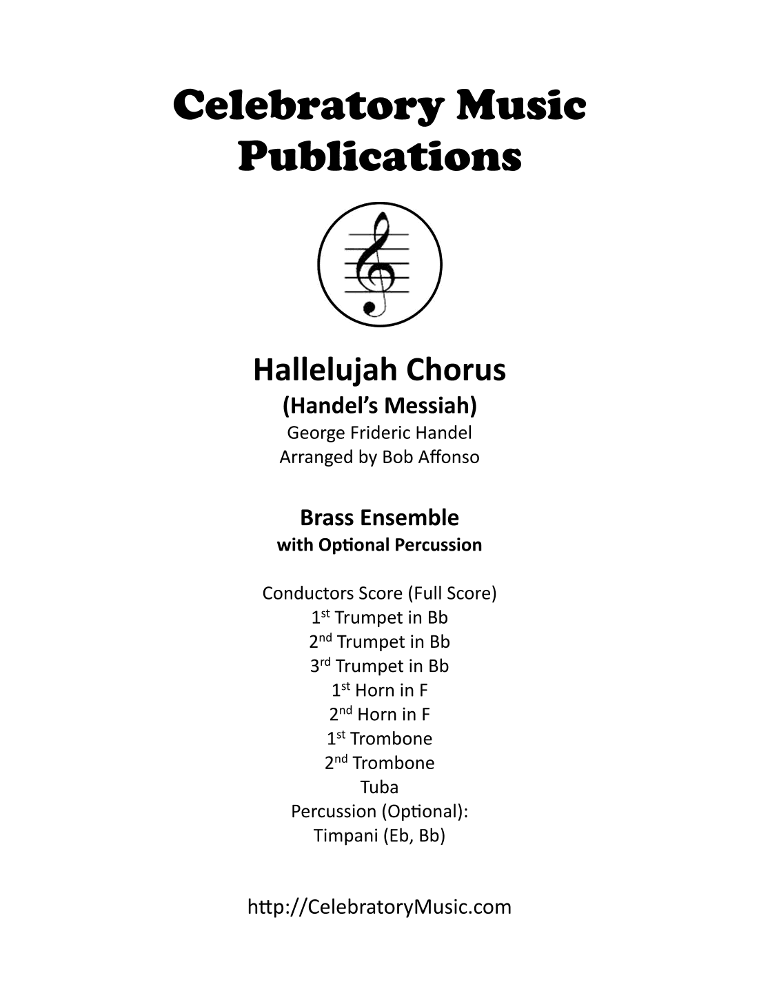 Hallelujah Chorus (arr. Bob Affonso)