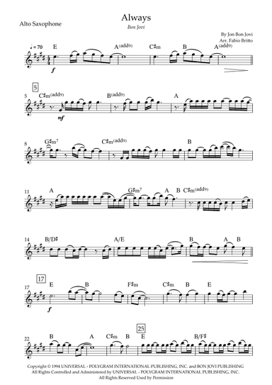 Always (arr. Fabio Britto)