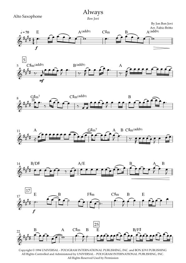 Always (arr. Fabio Britto)