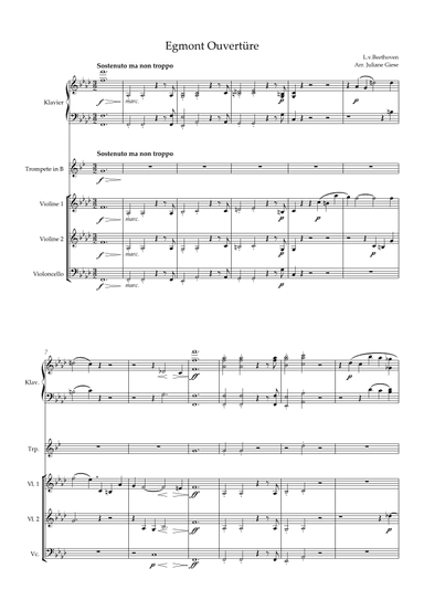 Egmont Ouverture op. 84 (arr. Juliane Giese)