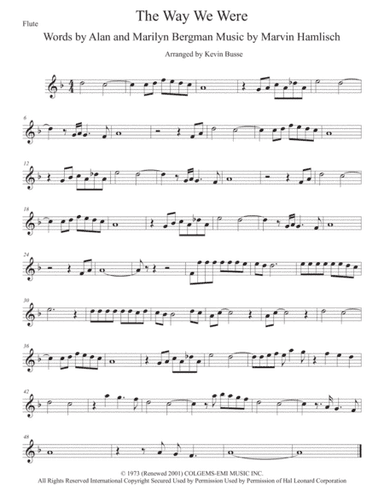 The Way We Were (arr. Kevin Busse)