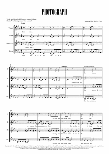 Photograph (arr. Shelley Gray)