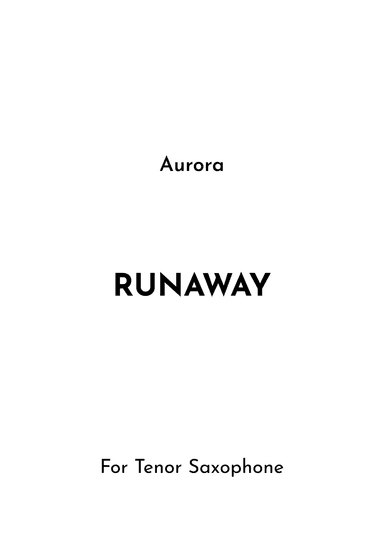 Runaway (arr. Jireh J.)