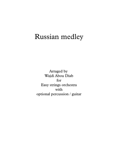Russian Medley (arr. Wajdi Abou Diab)