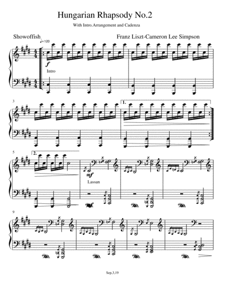 Hungarian Rhapsody No.2 (arr. Cameron Lee Simpson)