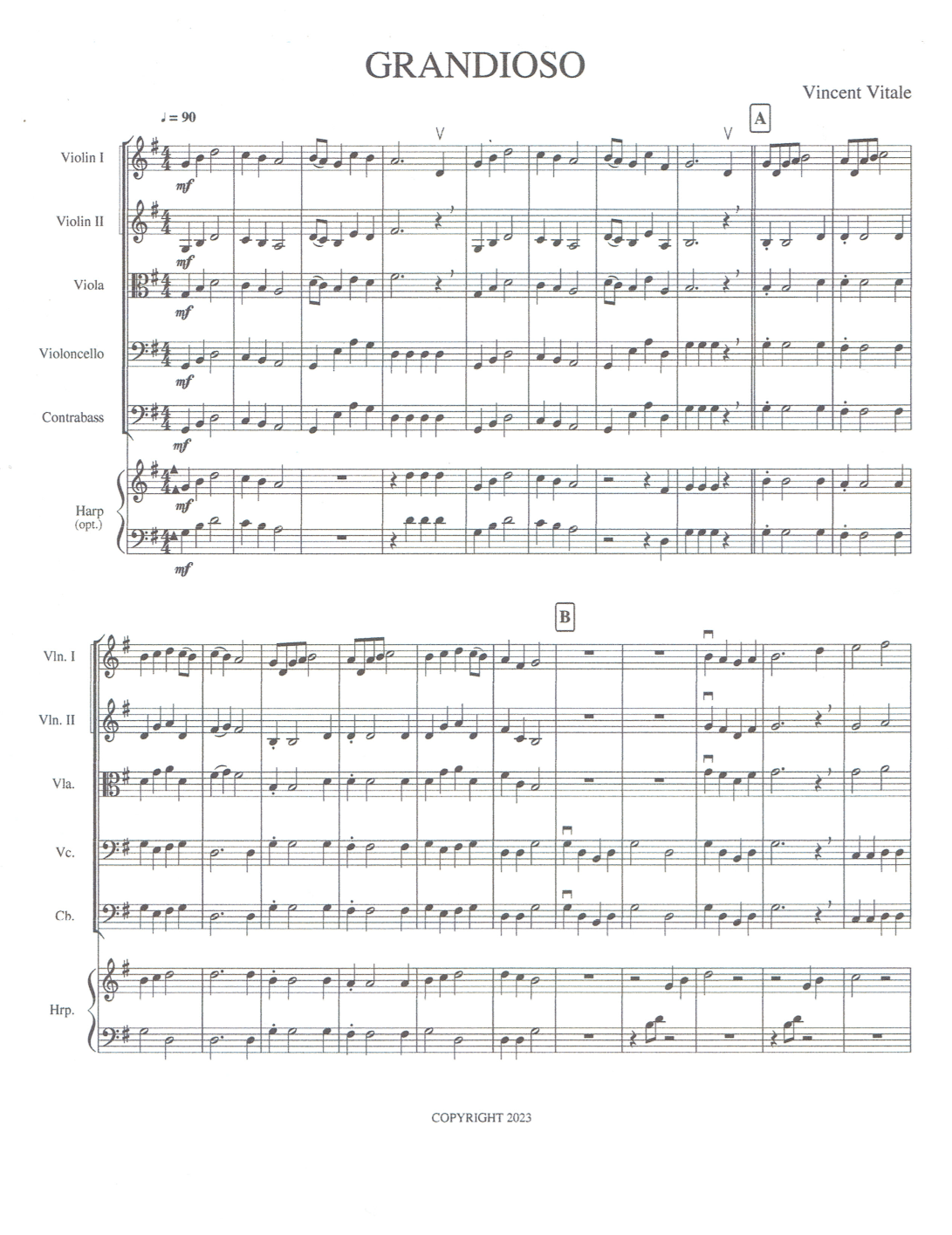 GRANDIOSO  (beginner med.easy)