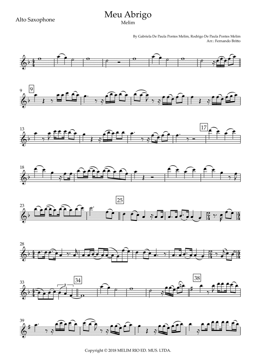 Meu Abrigo (arr. Fernando Britto)