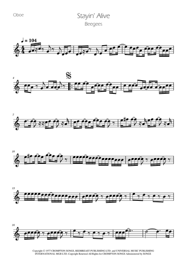 Stayin' Alive (arr. Ygor Nunes)
