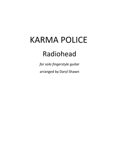 Karma Police (arr. Daryl Shawn)