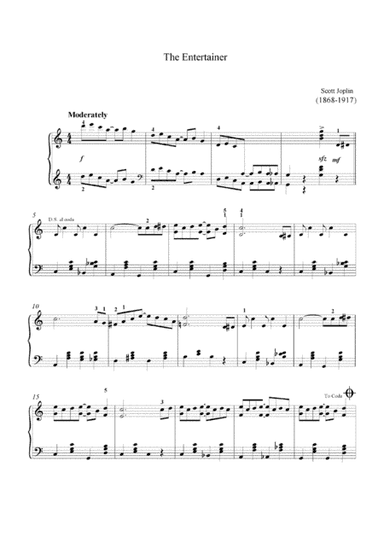 The Entertainer (Easy piano arrangement) (arr. MPS)