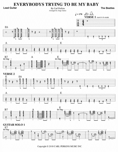 Everybody S Trying To Be My Baby (arr. Jorge Juárez)