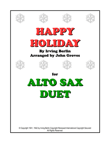 Happy Holiday (arr. John Groves)