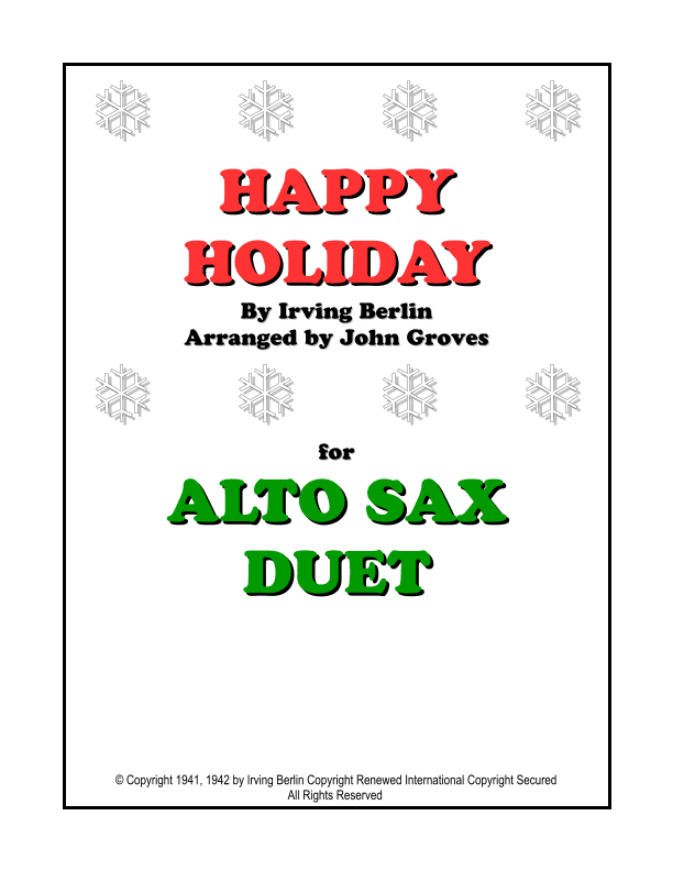 Happy Holiday (arr. John Groves)