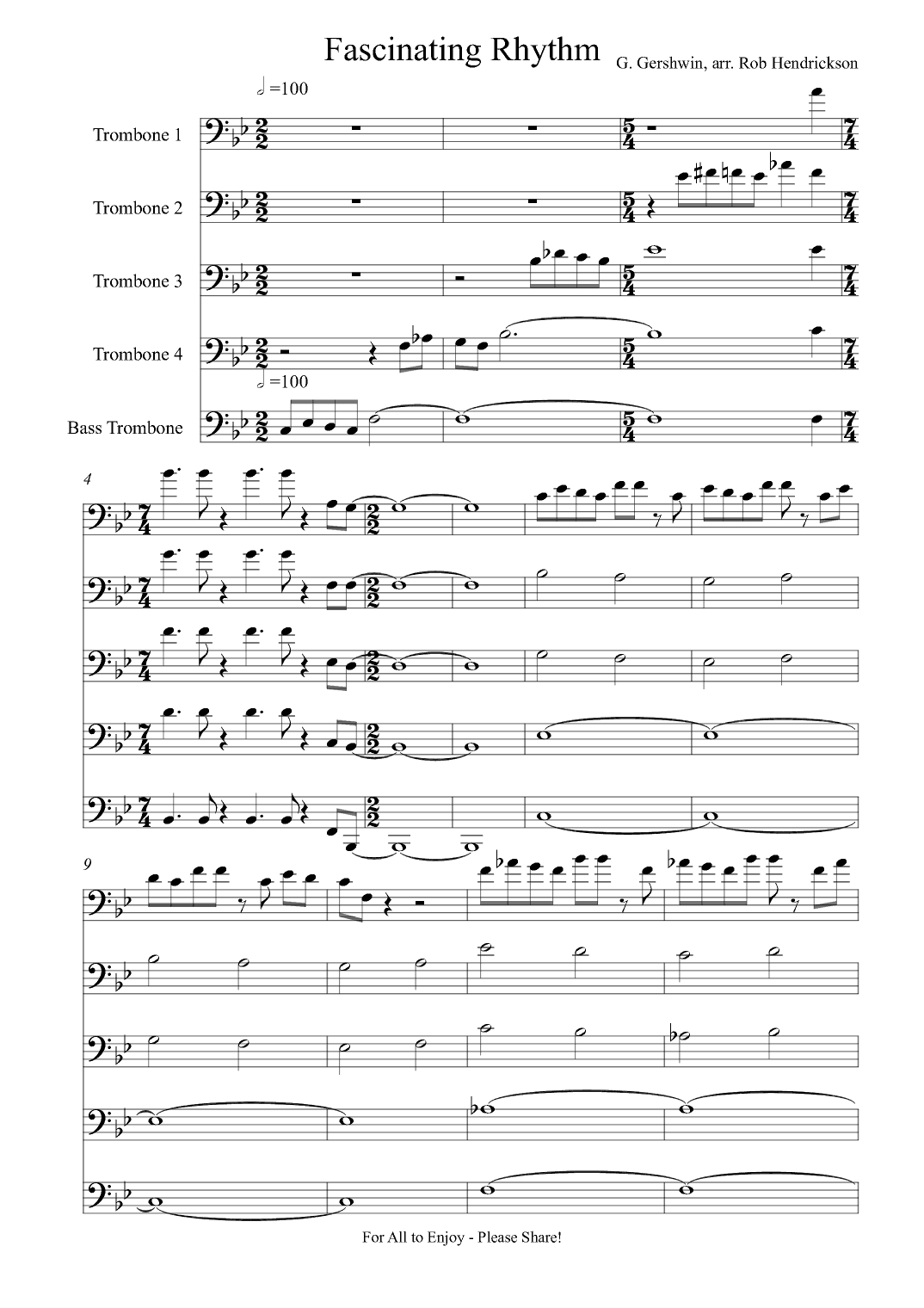 Fascinating Rhythm (arr. Robert Hendrickson)