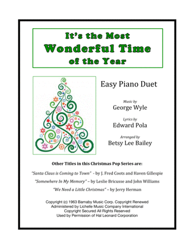 The Most Wonderful Time Of The Year (arr. Betsy Lee Bailey)