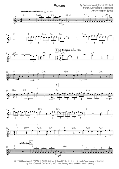 Volare (arr. Jose Welligton Sousa de Castro)