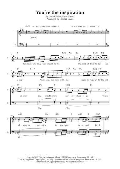 You're The Inspiration (arr. Håvard Sveås)