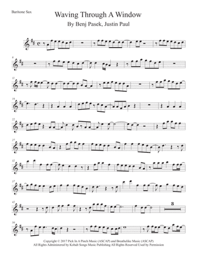 Waving Through A Window (arr. Kevin Busse)