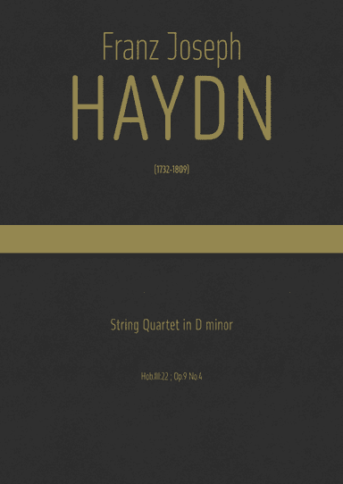 Haydn - String Quartet in D minor, Hob.III:22 ; Op.9 No.4 (arr. J.G. Cucó Barber)