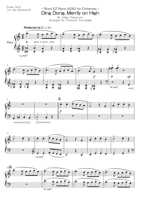 Ding Dong, Merrily on High (arr. Tsuyoshi Yoroiguma)