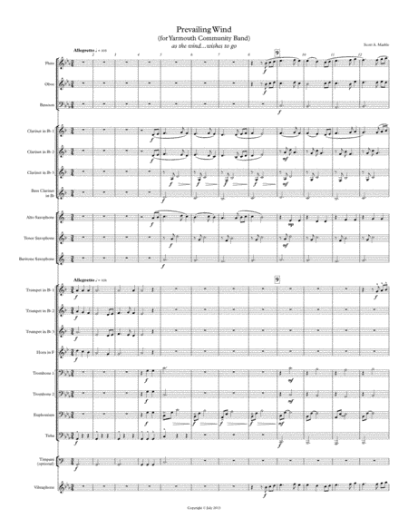 Prevailing Wind for Concert Band