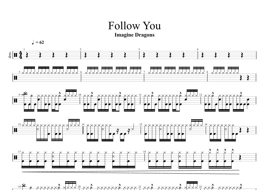 Follow You (arr. Cyril Mayer)