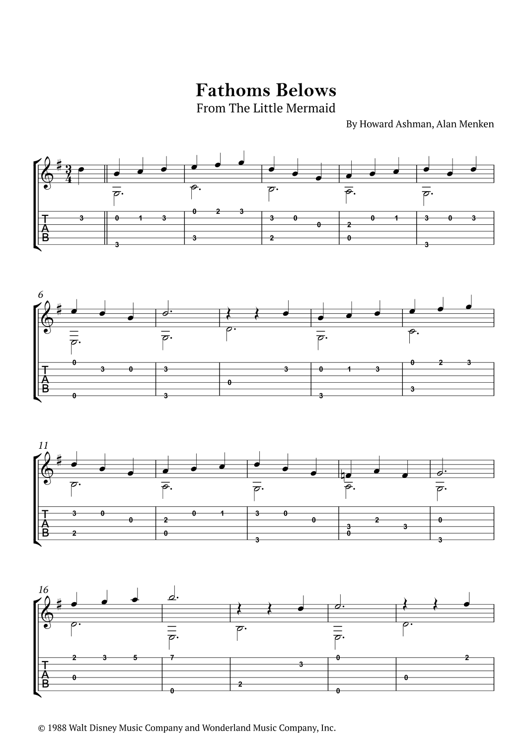 Fathoms Below (arr. André Nusa)