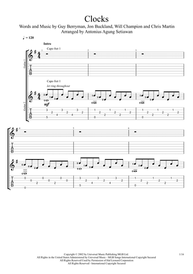 Clocks (arr. Antonius Agung Setiawan)