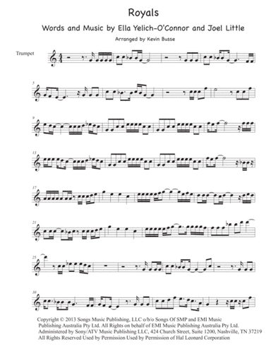 Royals (arr. Kevin Busse)