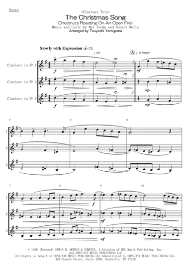 The Christmas Song (Chestnuts Roasting On An Open Fire) (arr. Tsuyoshi Yoroiguma)