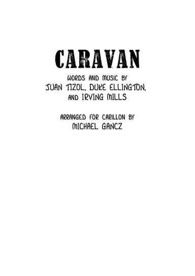 Caravan (arr. Michael Gancz)