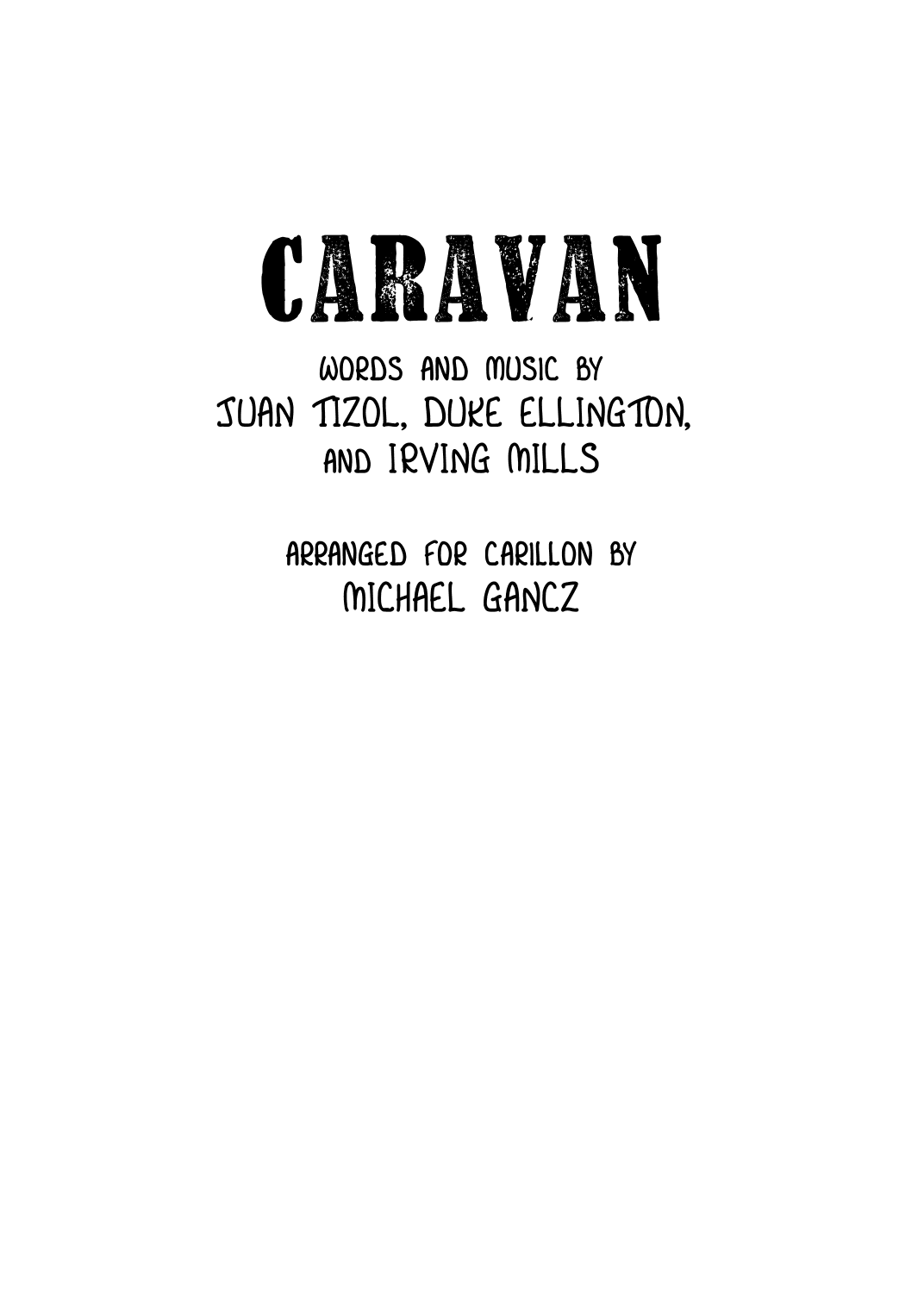 Caravan (arr. Michael Gancz)