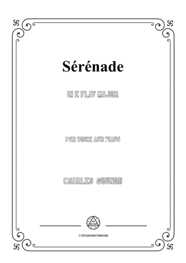 Gounod-Sérénade in E flat Major,for Voice and Piano (arr. MSM)