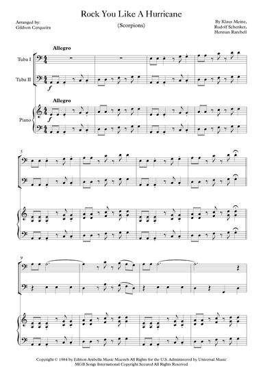 Rock You Like A Hurricane (arr. Gildson Cerqueira)