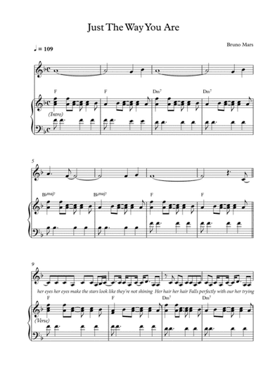 Just The Way You Are (arr. Pineapplechord)