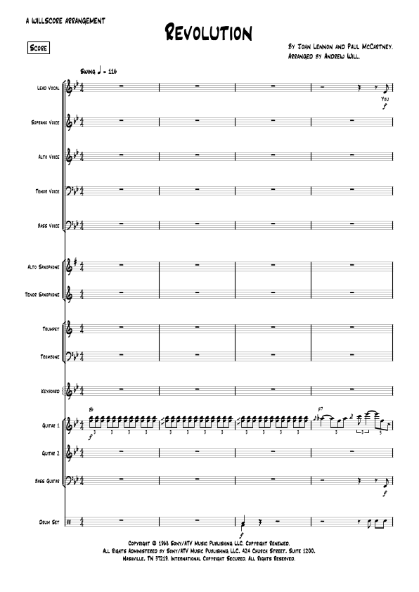 Revolution (arr. Andrew Will)
