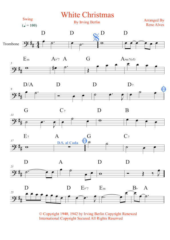 White Christmas (arr. Rene Alves)
